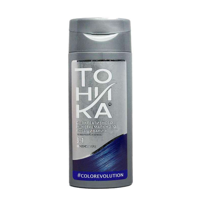 شامپو رنگ تونیکا شماره 3.1 رنگ سرمه ای MIDNIGHT BLUE حجم 150 میلی لیتر