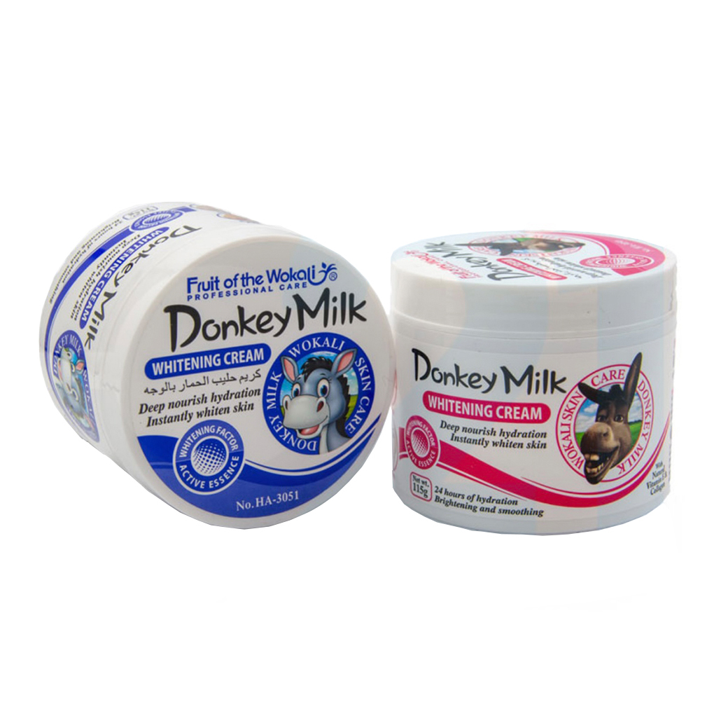 کرم سفید کننده شیر الاغ وکالی donkey milk