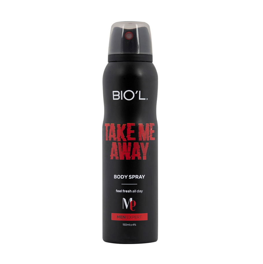 اسپری بدن مردانه بیول مدل TAKE ME AWAY حجم 150 میلی لیتر