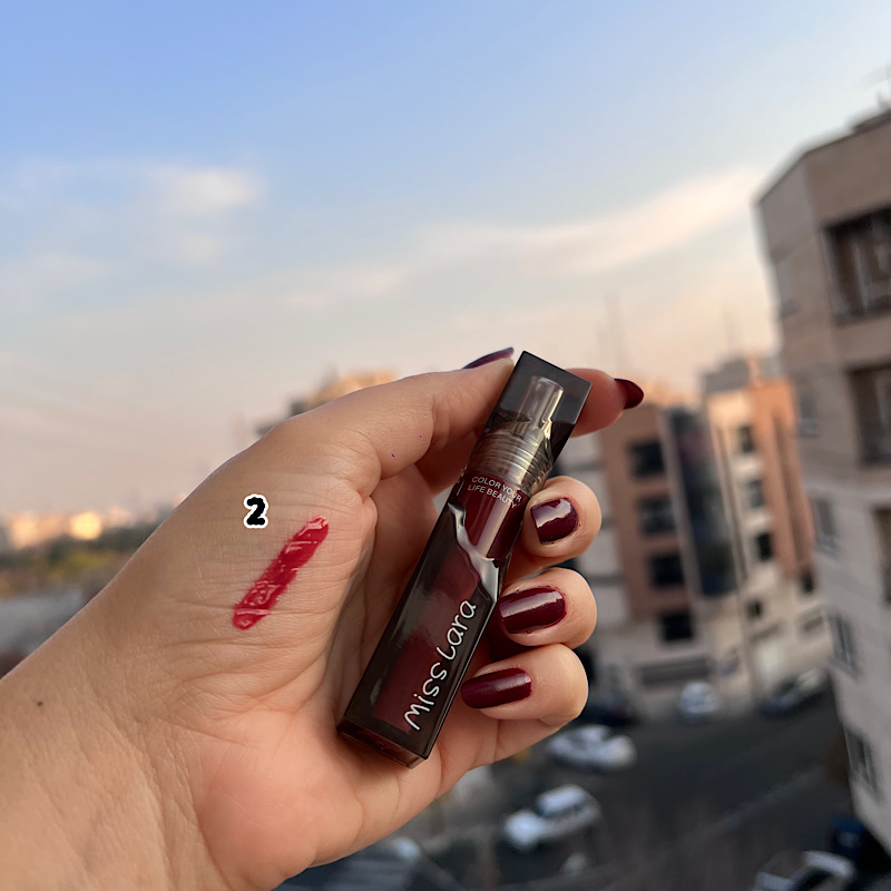 رژ مایع خیس  Miss Lara شماره 2-0